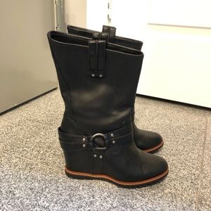 Skechers Wedge Leather Boots